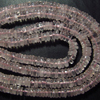 2 x AAA - High Quality - So Gorgeous - ROSE QUARTZ - Smooth Tyre wheel Shape Beads 15 inches Long strand size - 4 - 4.5 mm approx
